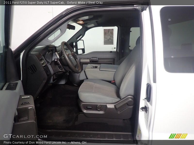 Oxford White / Steel Gray 2011 Ford F250 Super Duty XLT SuperCab