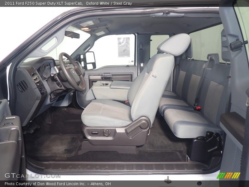 Oxford White / Steel Gray 2011 Ford F250 Super Duty XLT SuperCab