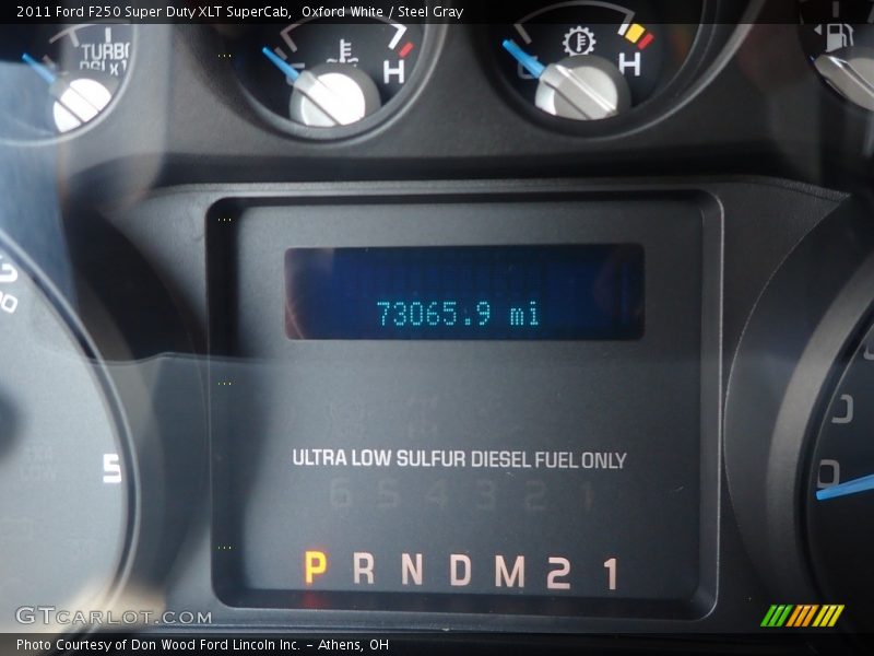 Oxford White / Steel Gray 2011 Ford F250 Super Duty XLT SuperCab