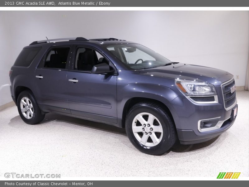 Atlantis Blue Metallic / Ebony 2013 GMC Acadia SLE AWD
