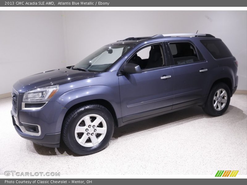 Atlantis Blue Metallic / Ebony 2013 GMC Acadia SLE AWD