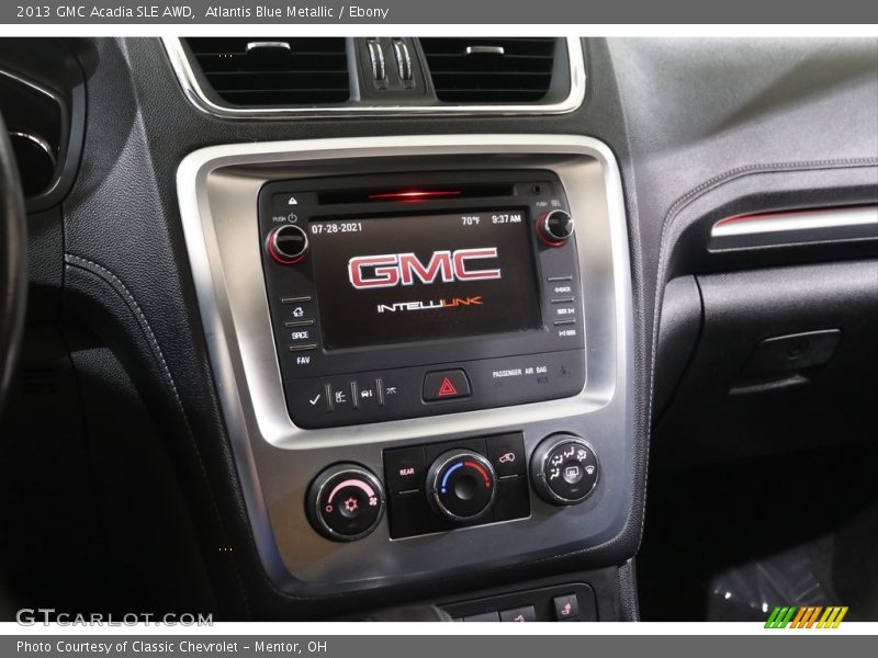 Atlantis Blue Metallic / Ebony 2013 GMC Acadia SLE AWD