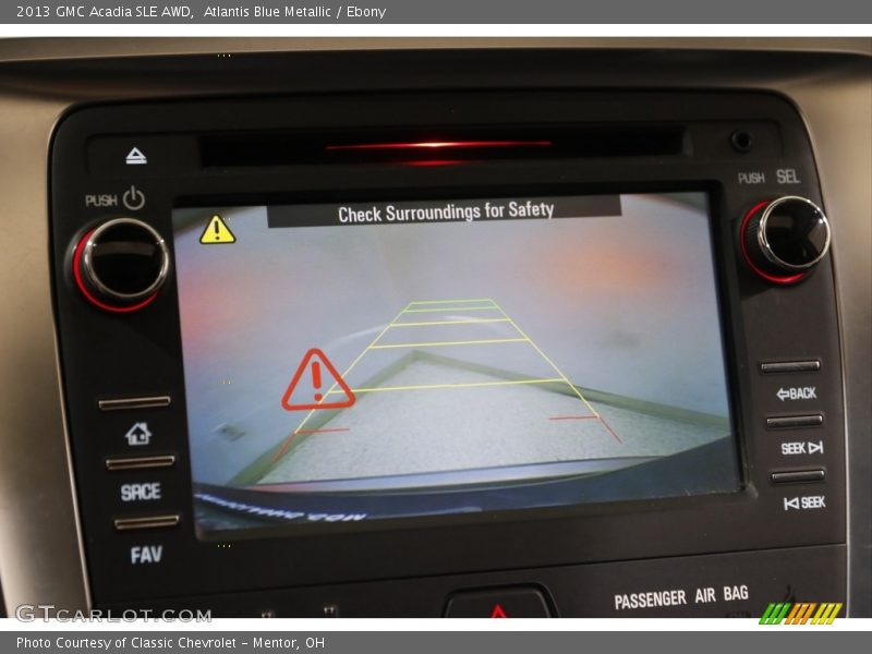Atlantis Blue Metallic / Ebony 2013 GMC Acadia SLE AWD