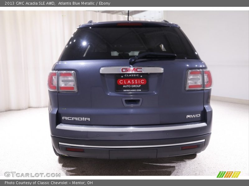 Atlantis Blue Metallic / Ebony 2013 GMC Acadia SLE AWD