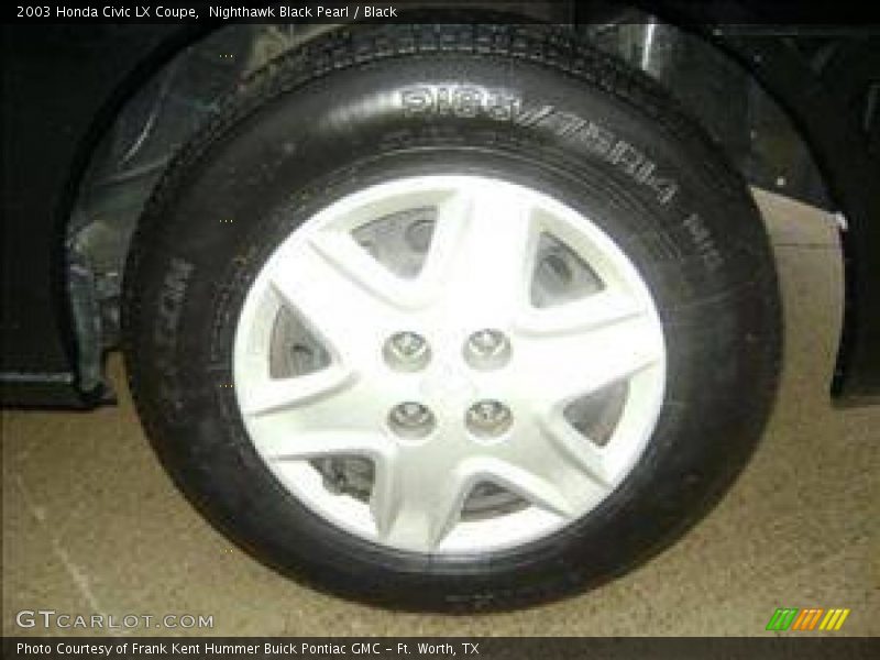 Nighthawk Black Pearl / Black 2003 Honda Civic LX Coupe