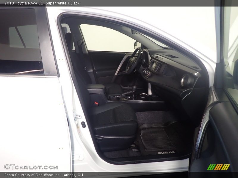 Super White / Black 2018 Toyota RAV4 LE