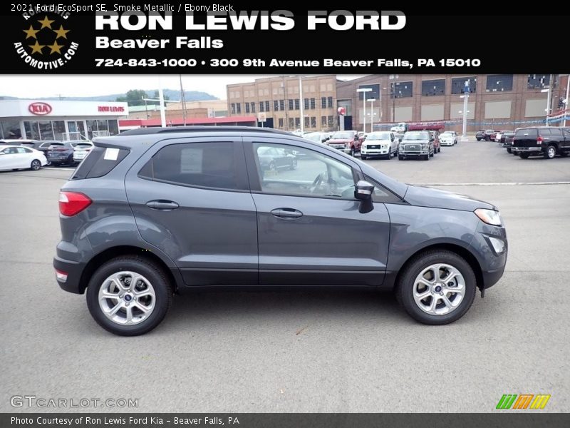 Smoke Metallic / Ebony Black 2021 Ford EcoSport SE