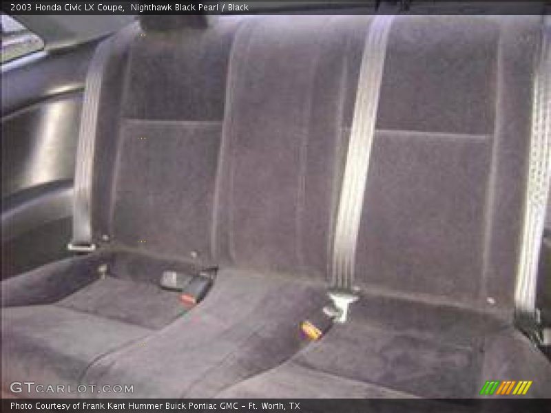 Nighthawk Black Pearl / Black 2003 Honda Civic LX Coupe