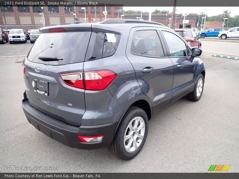 Smoke Metallic / Ebony Black 2021 Ford EcoSport SE
