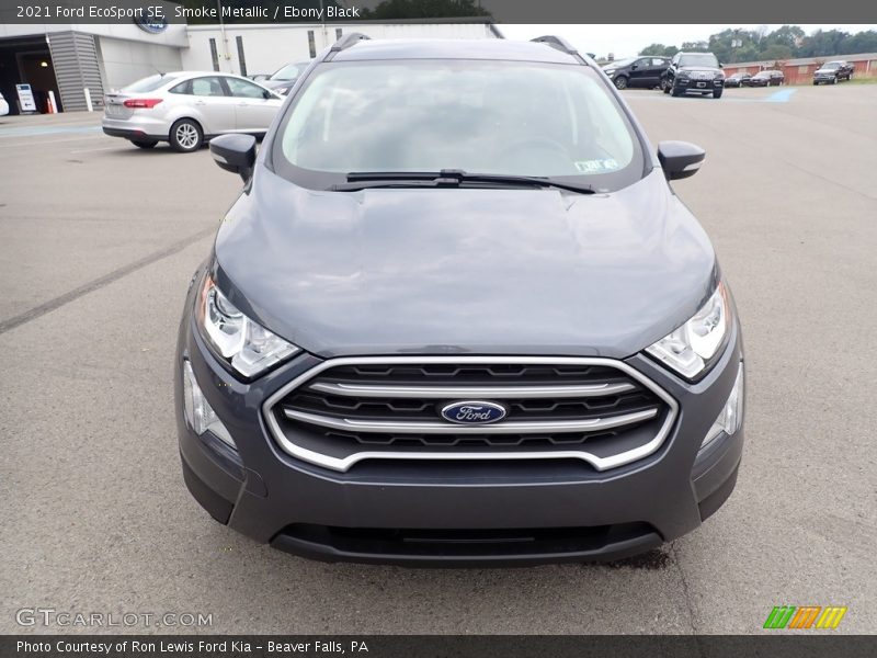 Smoke Metallic / Ebony Black 2021 Ford EcoSport SE
