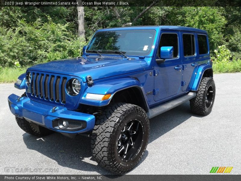 Ocean Blue Metallic / Black 2020 Jeep Wrangler Unlimited Sahara 4x4