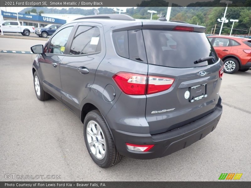 Smoke Metallic / Ebony Black 2021 Ford EcoSport SE