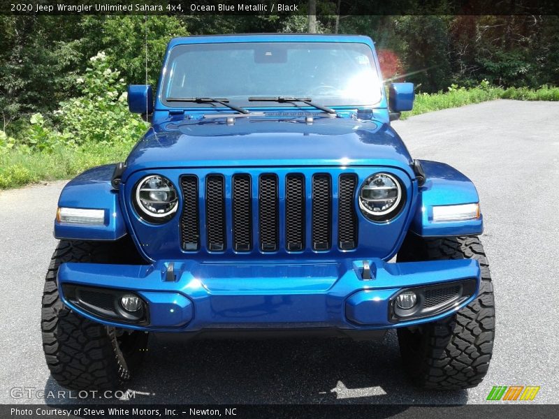 Ocean Blue Metallic / Black 2020 Jeep Wrangler Unlimited Sahara 4x4