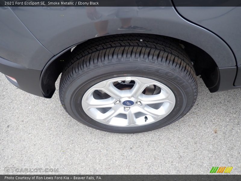 Smoke Metallic / Ebony Black 2021 Ford EcoSport SE