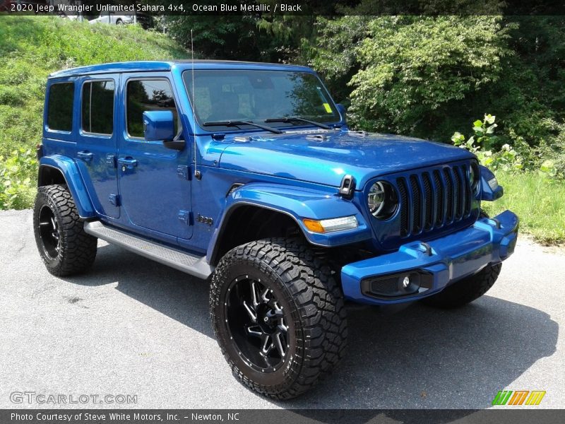 Ocean Blue Metallic / Black 2020 Jeep Wrangler Unlimited Sahara 4x4