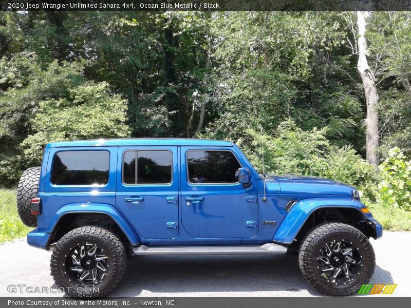 Ocean Blue Metallic / Black 2020 Jeep Wrangler Unlimited Sahara 4x4