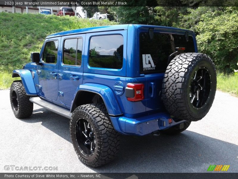 Ocean Blue Metallic / Black 2020 Jeep Wrangler Unlimited Sahara 4x4