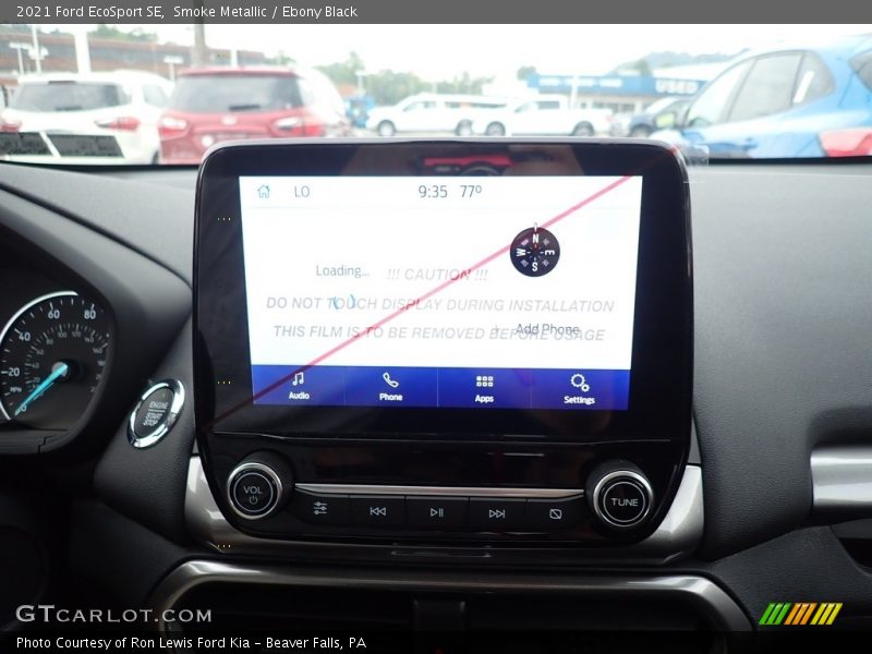 Smoke Metallic / Ebony Black 2021 Ford EcoSport SE