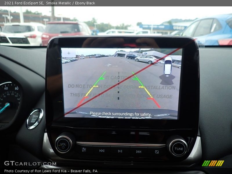 Smoke Metallic / Ebony Black 2021 Ford EcoSport SE