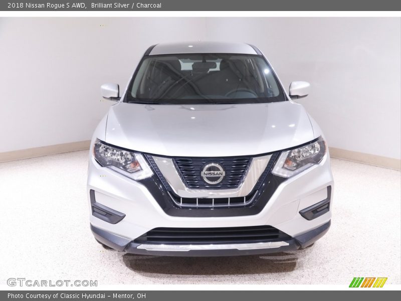 Brilliant Silver / Charcoal 2018 Nissan Rogue S AWD