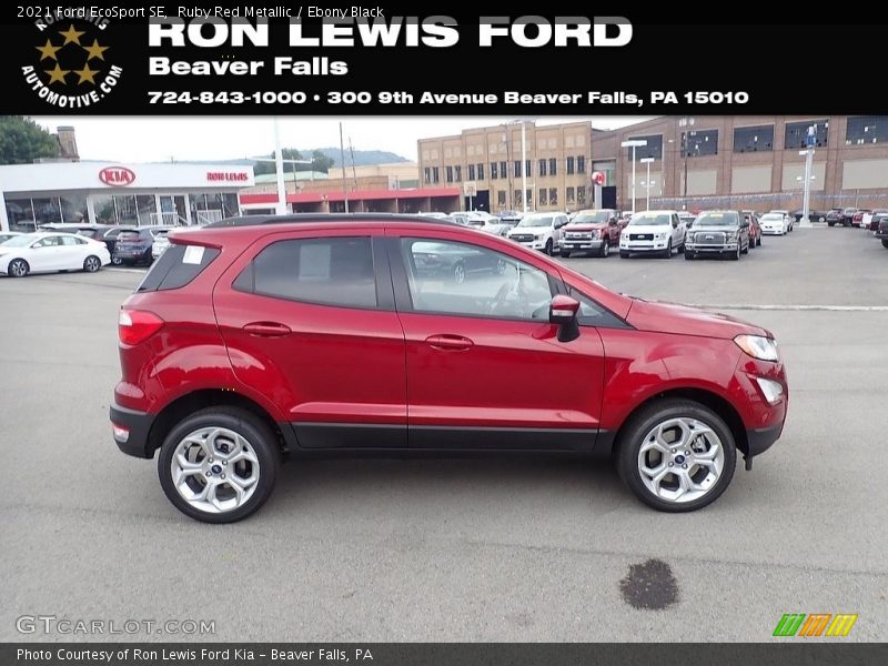 Ruby Red Metallic / Ebony Black 2021 Ford EcoSport SE