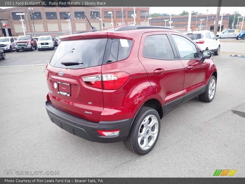Ruby Red Metallic / Ebony Black 2021 Ford EcoSport SE