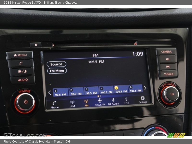 Brilliant Silver / Charcoal 2018 Nissan Rogue S AWD