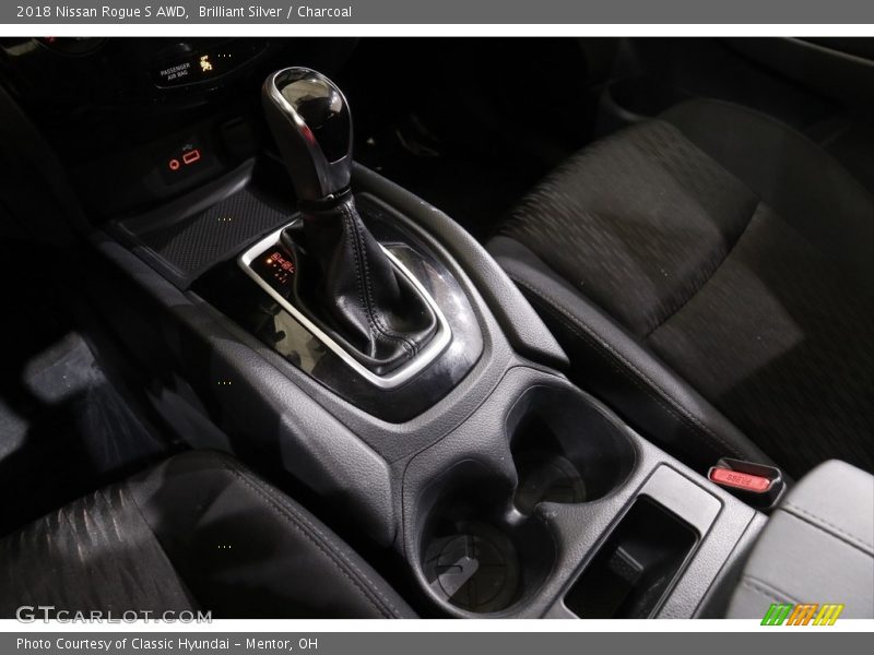 Brilliant Silver / Charcoal 2018 Nissan Rogue S AWD