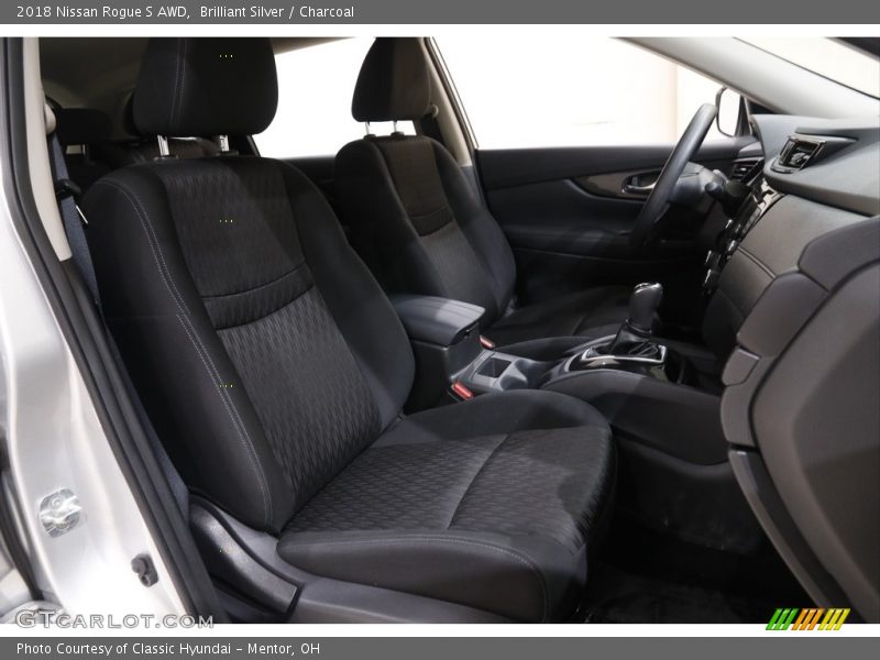 Brilliant Silver / Charcoal 2018 Nissan Rogue S AWD