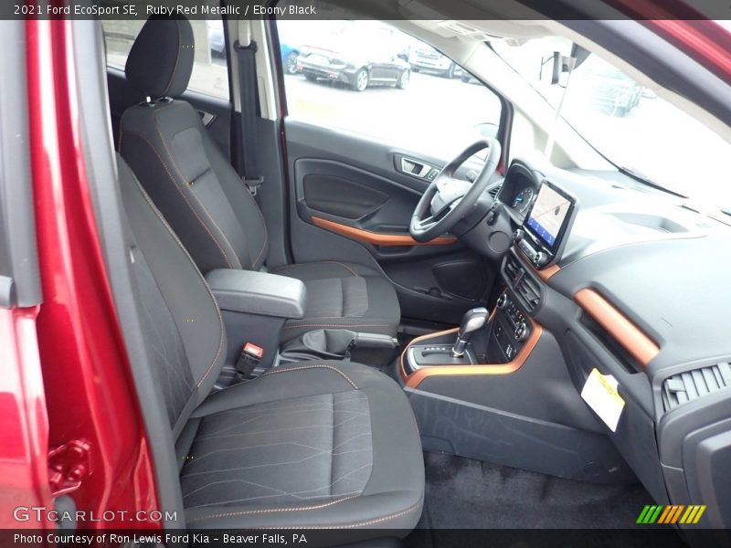 Front Seat of 2021 EcoSport SE