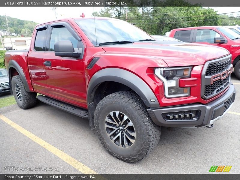 Front 3/4 View of 2019 F150 SVT Raptor SuperCab 4x4