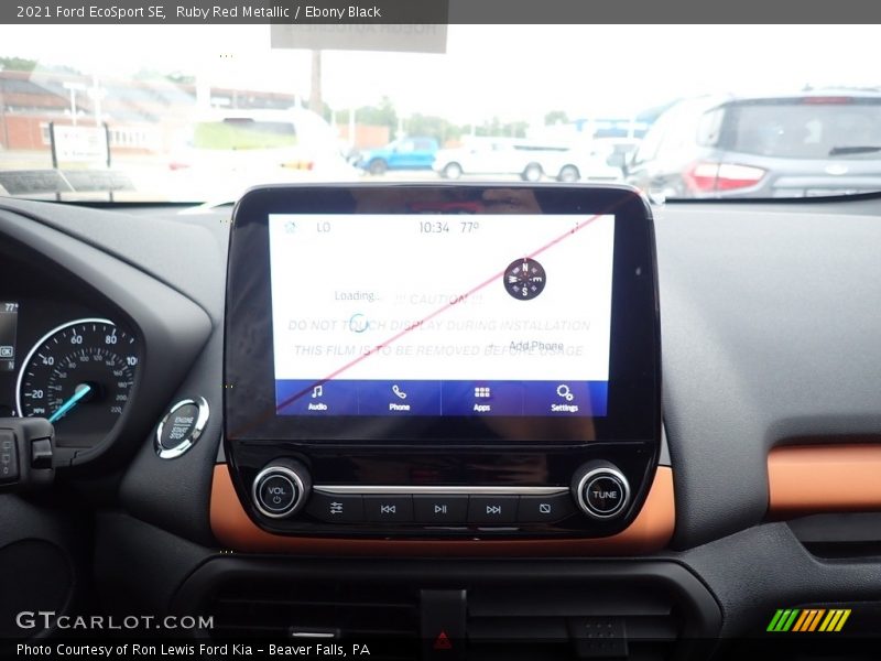 Ruby Red Metallic / Ebony Black 2021 Ford EcoSport SE