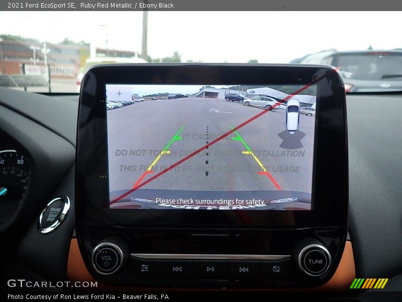 Ruby Red Metallic / Ebony Black 2021 Ford EcoSport SE