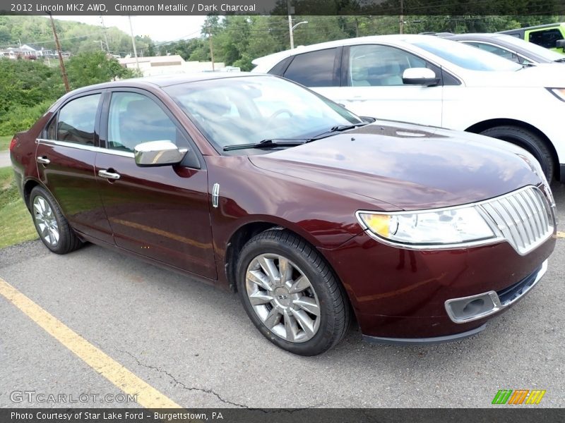 Cinnamon Metallic / Dark Charcoal 2012 Lincoln MKZ AWD