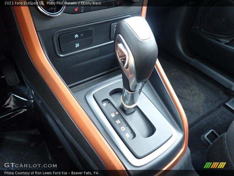  2021 EcoSport SE 6 Speed Automatic Shifter