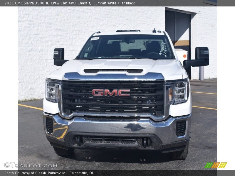 Summit White / Jet Black 2021 GMC Sierra 3500HD Crew Cab 4WD Chassis