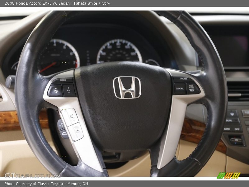 Taffeta White / Ivory 2008 Honda Accord EX-L V6 Sedan