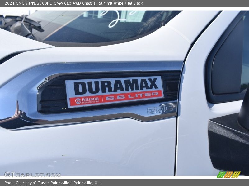 Summit White / Jet Black 2021 GMC Sierra 3500HD Crew Cab 4WD Chassis