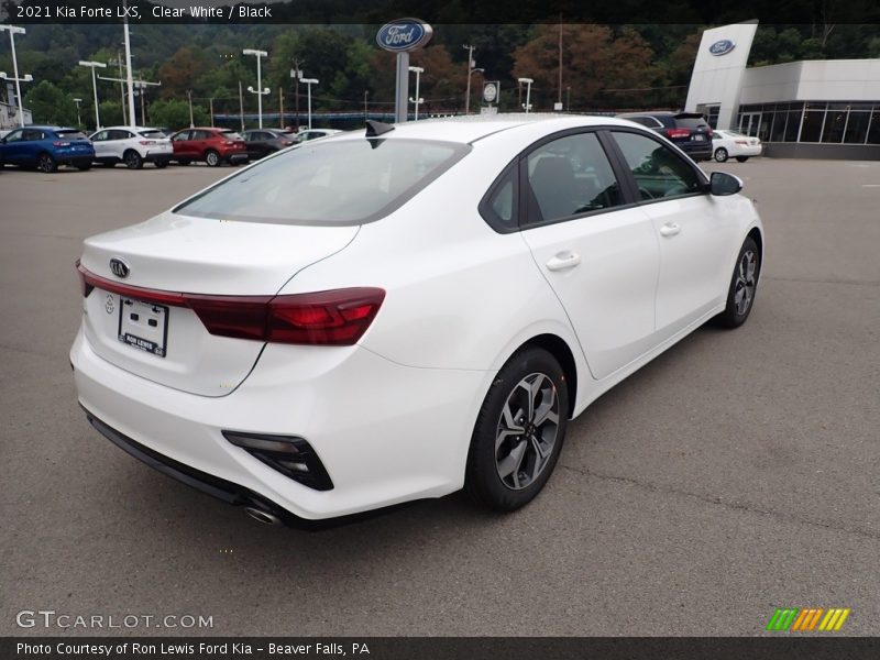 Clear White / Black 2021 Kia Forte LXS