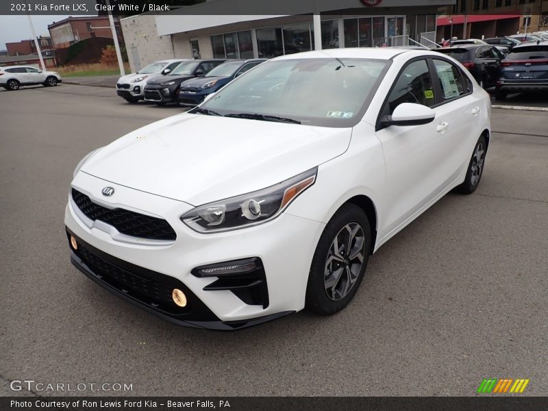 Clear White / Black 2021 Kia Forte LXS