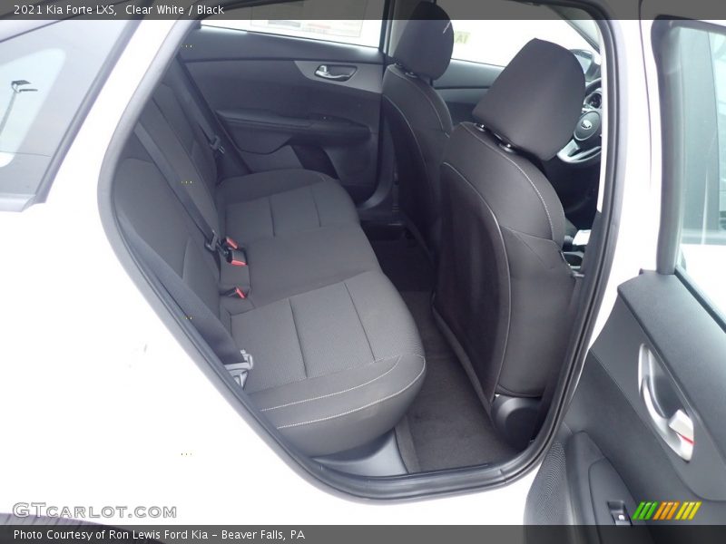 Clear White / Black 2021 Kia Forte LXS