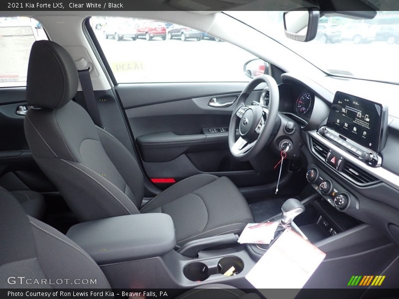 Clear White / Black 2021 Kia Forte LXS