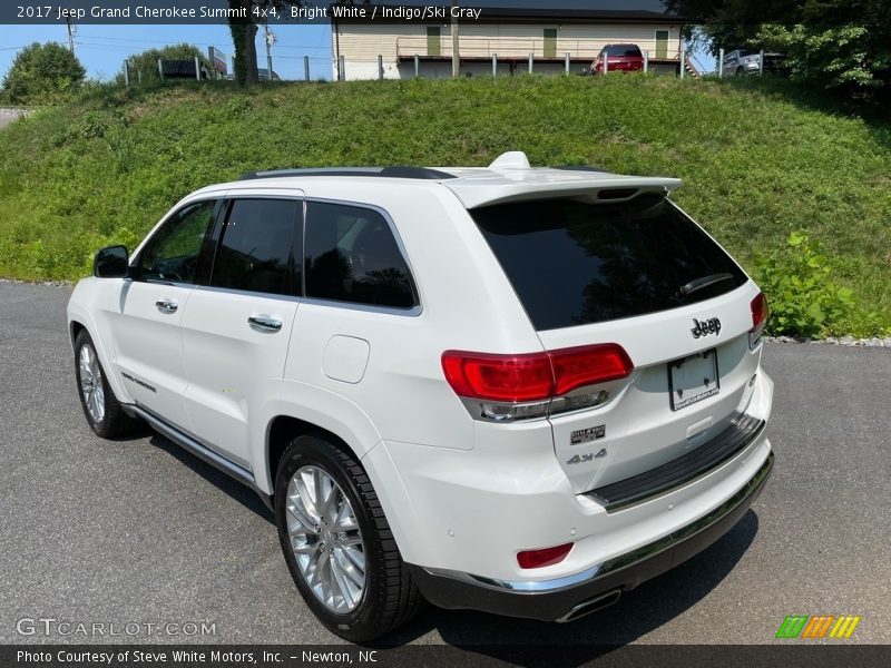 Bright White / Indigo/Ski Gray 2017 Jeep Grand Cherokee Summit 4x4