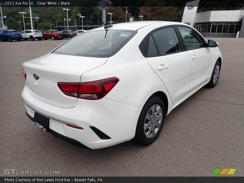Clear White / Black 2021 Kia Rio LX