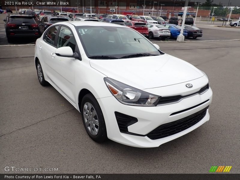 Clear White / Black 2021 Kia Rio LX