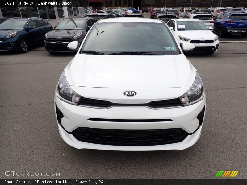 Clear White / Black 2021 Kia Rio LX