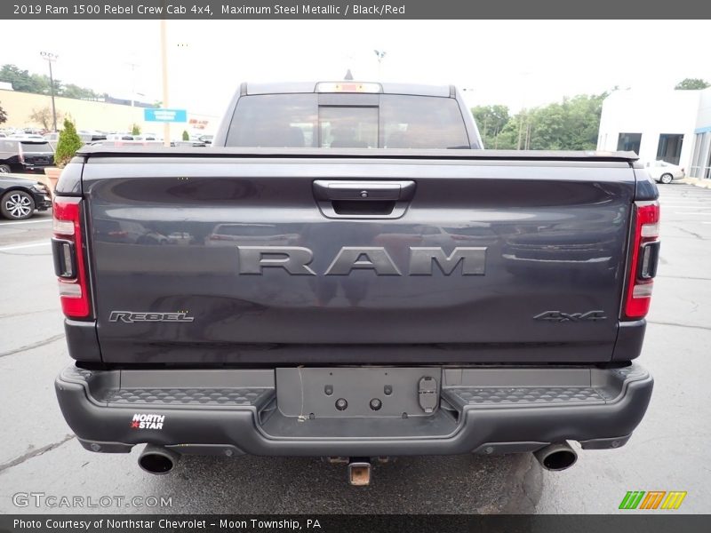 Maximum Steel Metallic / Black/Red 2019 Ram 1500 Rebel Crew Cab 4x4