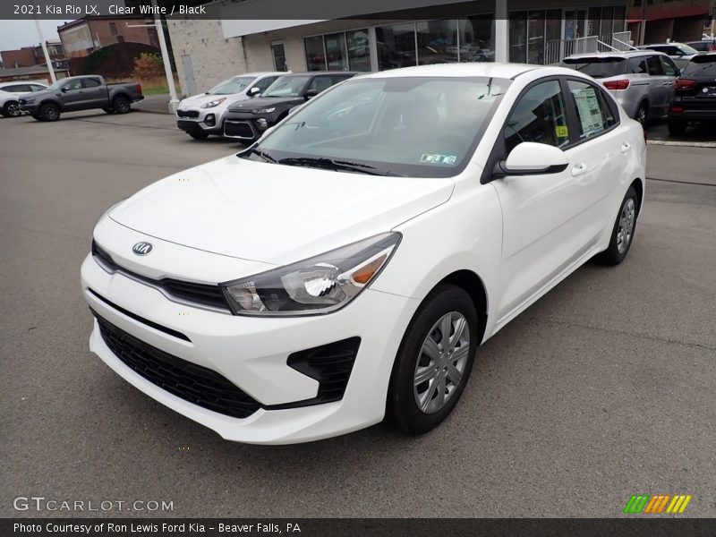 Clear White / Black 2021 Kia Rio LX