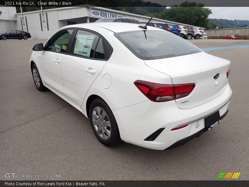 Clear White / Black 2021 Kia Rio LX