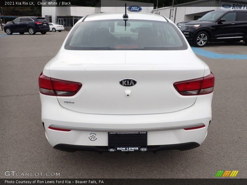 Clear White / Black 2021 Kia Rio LX
